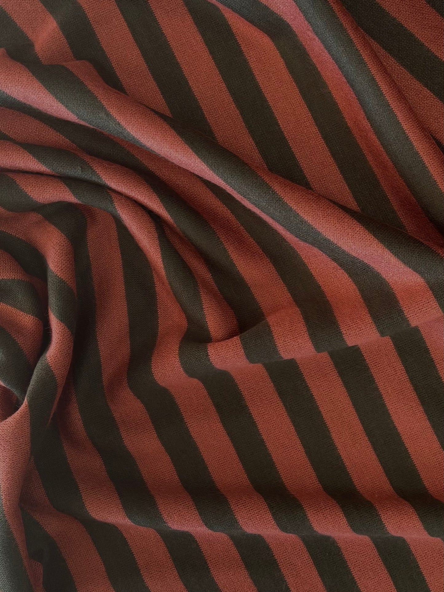 Deadstock Paul Smith Brushed Wool & Viscose Chunky Jersey Stripe
