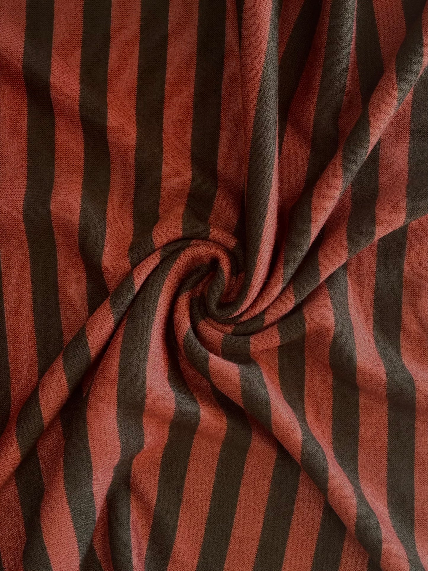 Deadstock Paul Smith Brushed Wool & Viscose Chunky Jersey Stripe