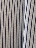 Deadstock Jersey - Heather Grey with Navy Stripe