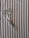 Deadstock Jersey - Heather Grey with Navy Stripe