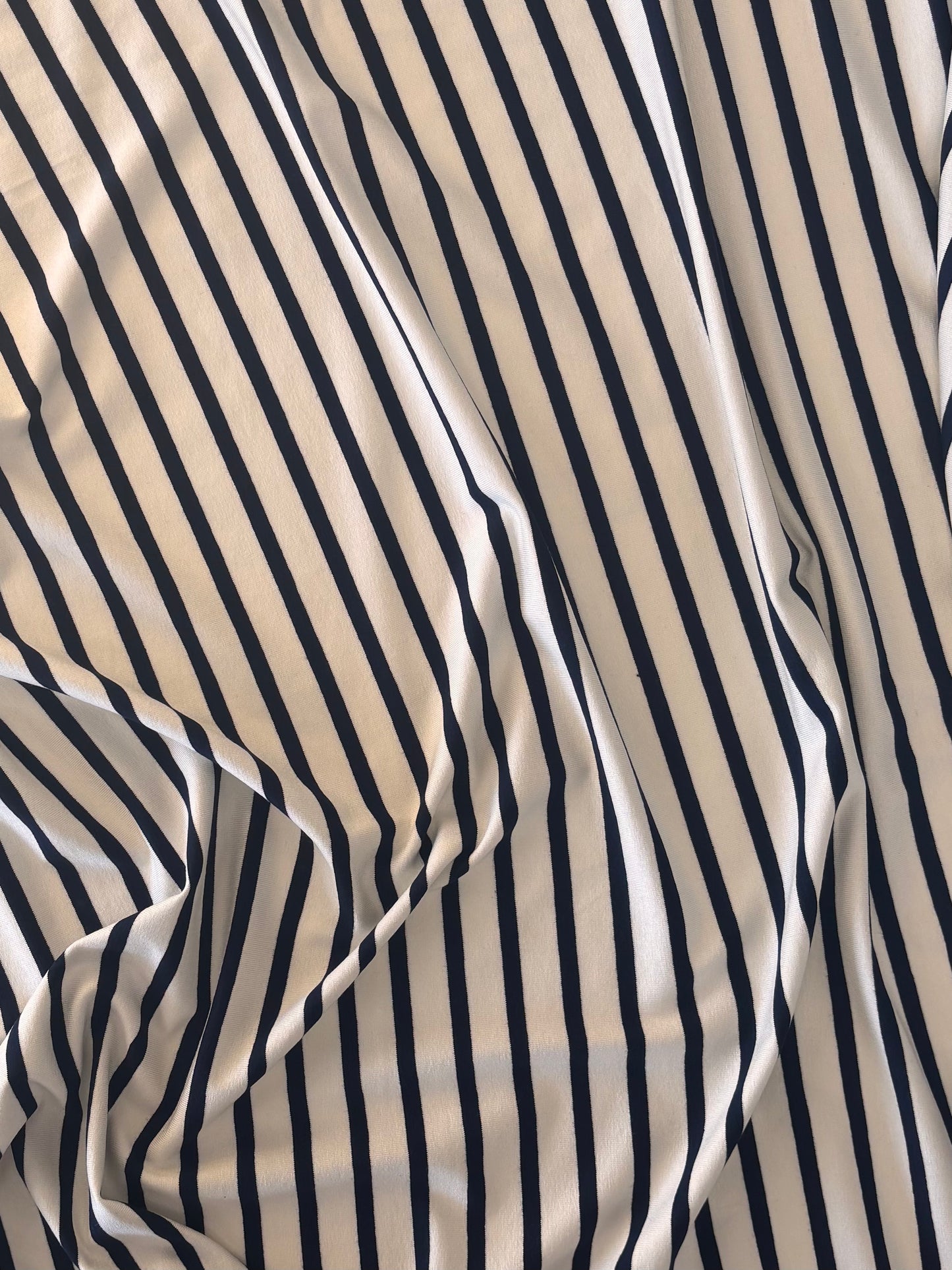 Deadstock Jersey - Off White with Navy Stripe