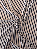 Deadstock Jersey - Off White with Navy Stripe