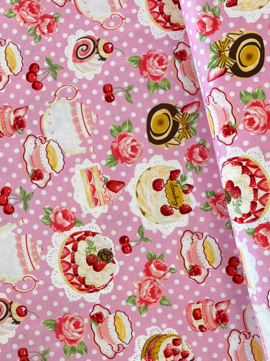 Cosmo - Strawberry Desserts Lightweight Cotton