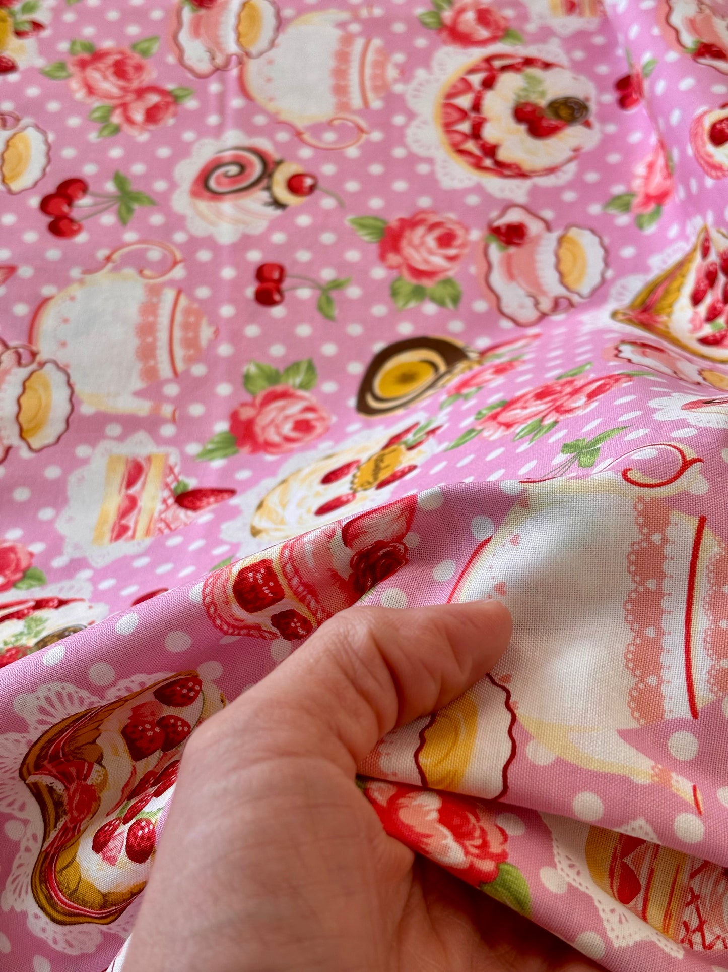 Cosmo - Strawberry Desserts Lightweight Cotton