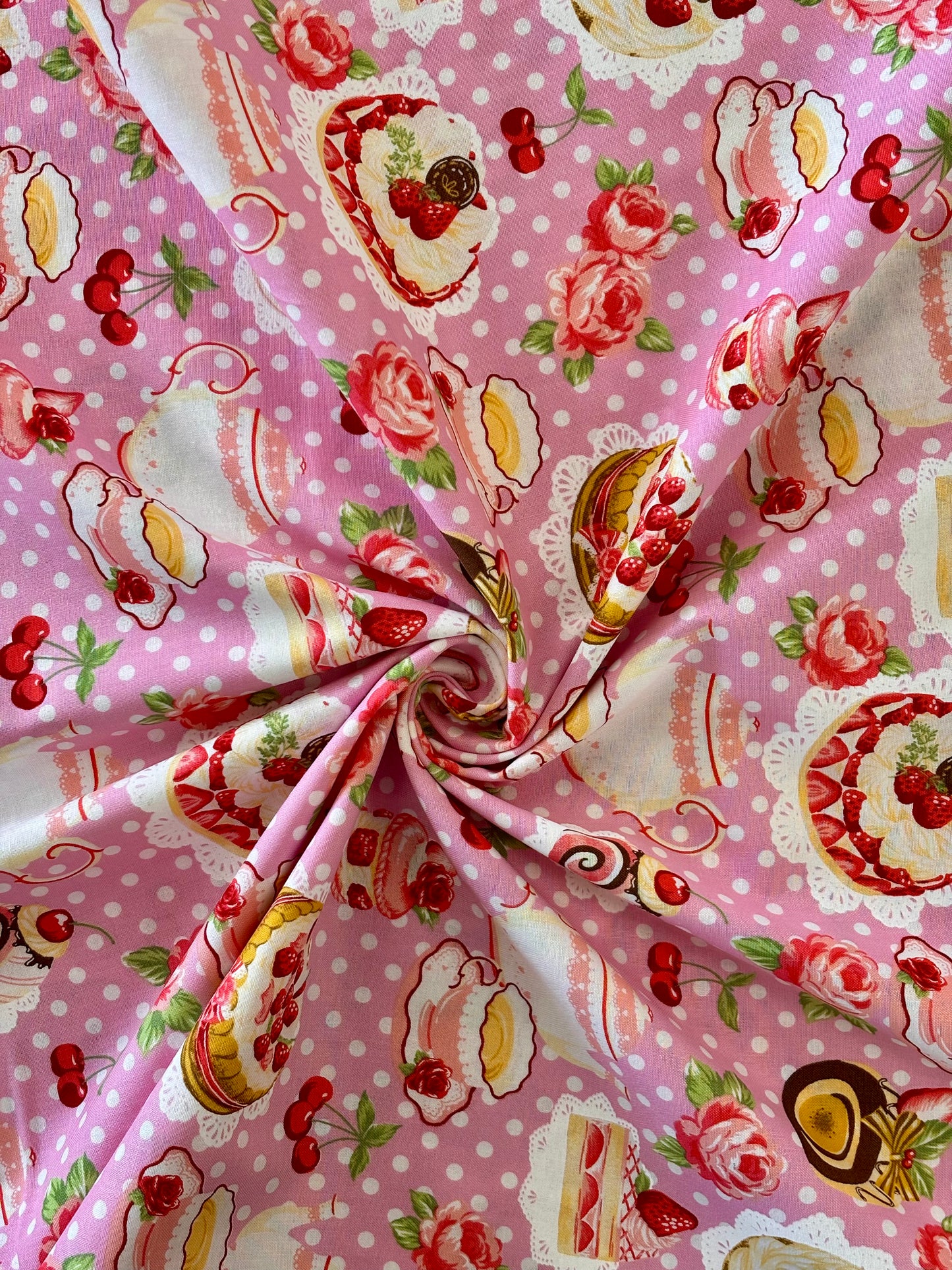 Cosmo - Strawberry Desserts Lightweight Cotton