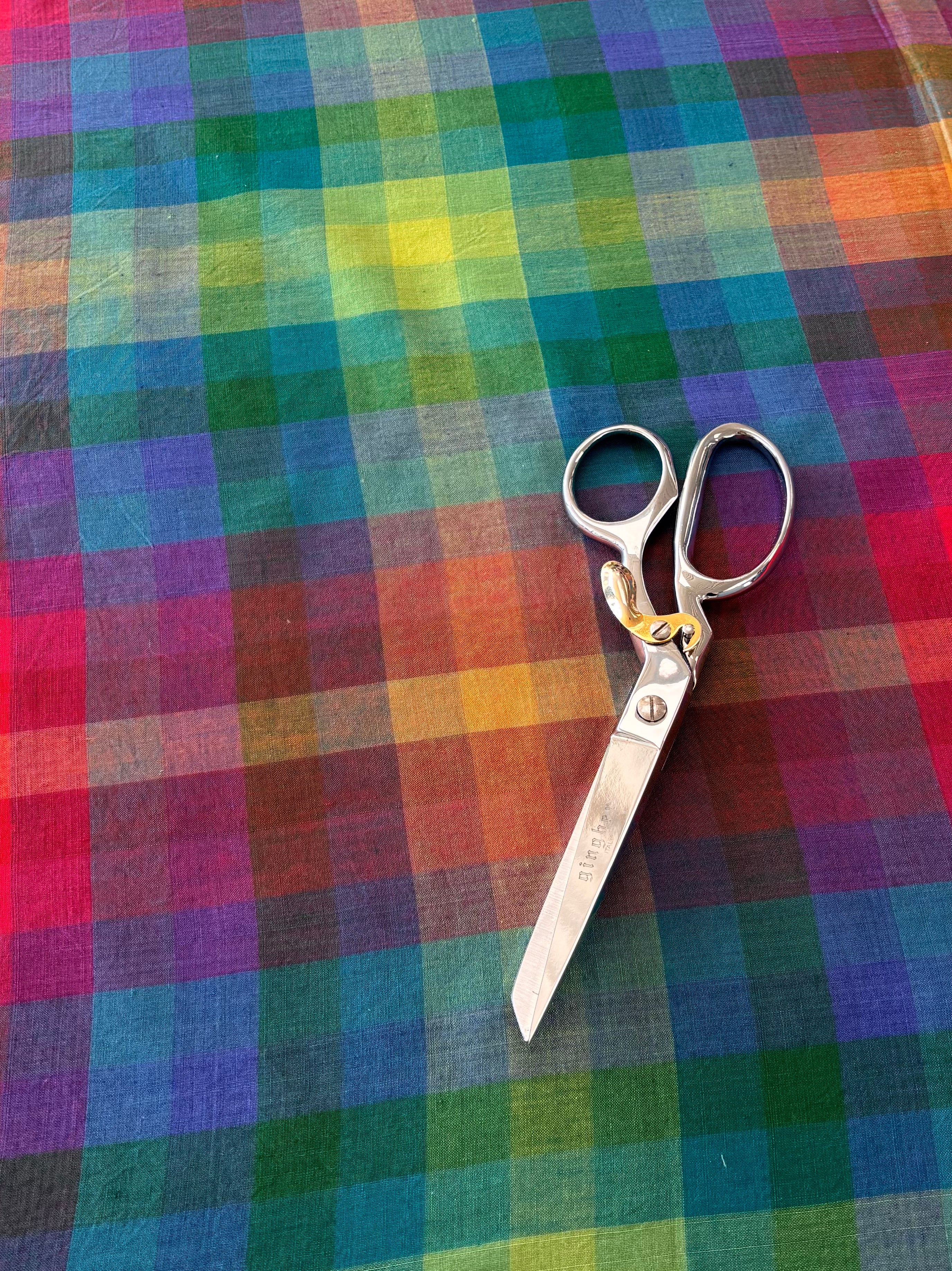 Cotton Handwoven - Rainbow  Prism Check
