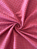 Handloom Cotton - Pink Mini Check