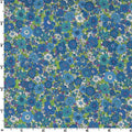Kokka - Blue Floral Cotton Lawn
