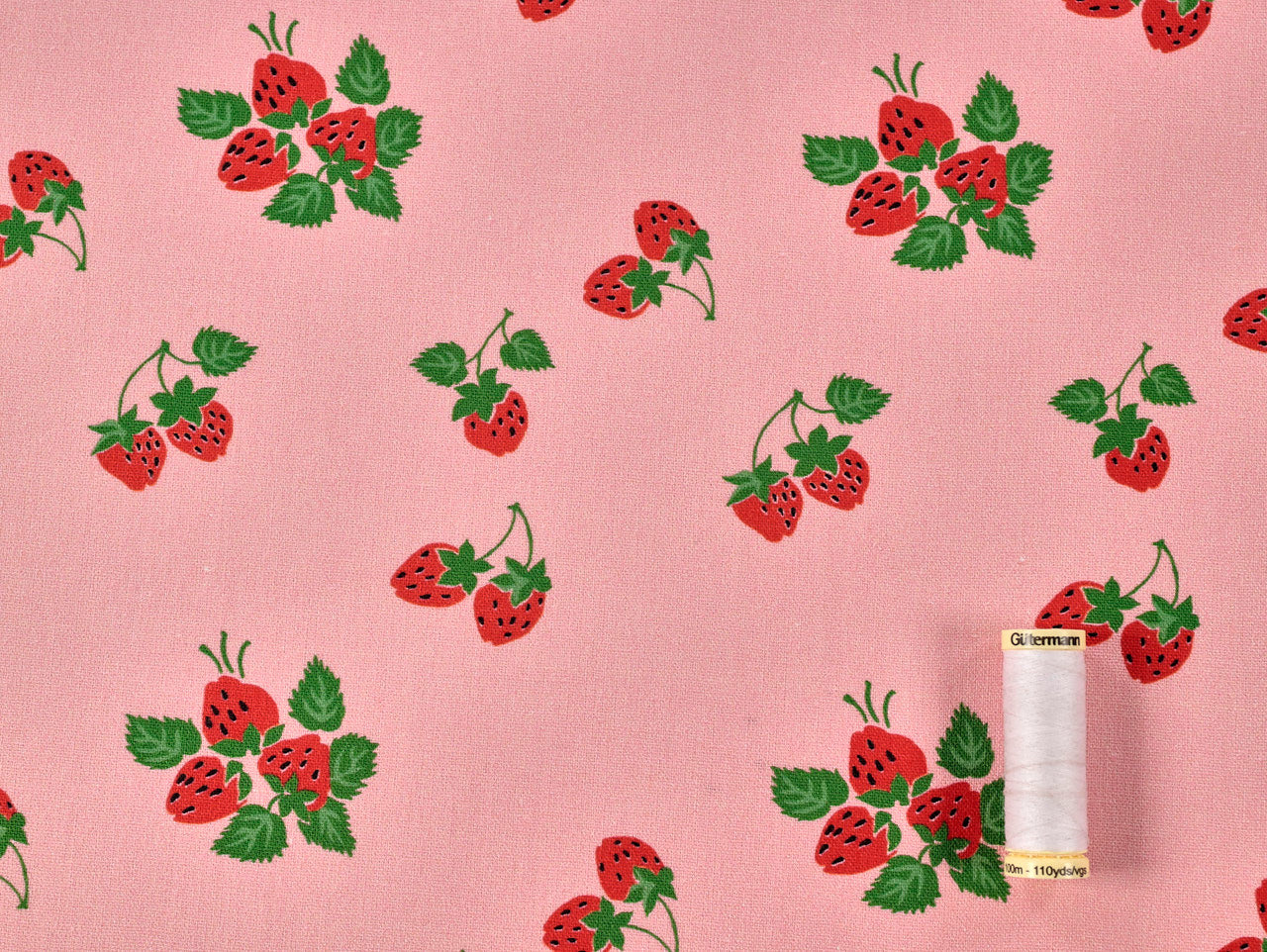 Strawberry Fayre Linen & Viscose