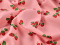 Strawberry Fayre Linen & Viscose - Pink