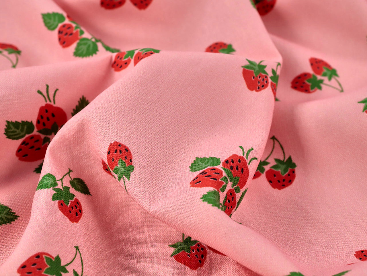 Strawberry Fayre Linen & Viscose