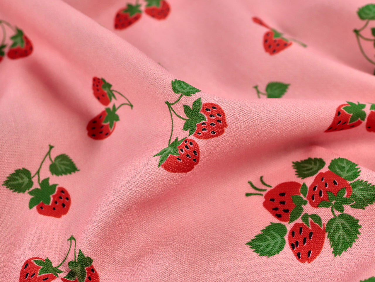 Strawberry Fayre Linen & Viscose