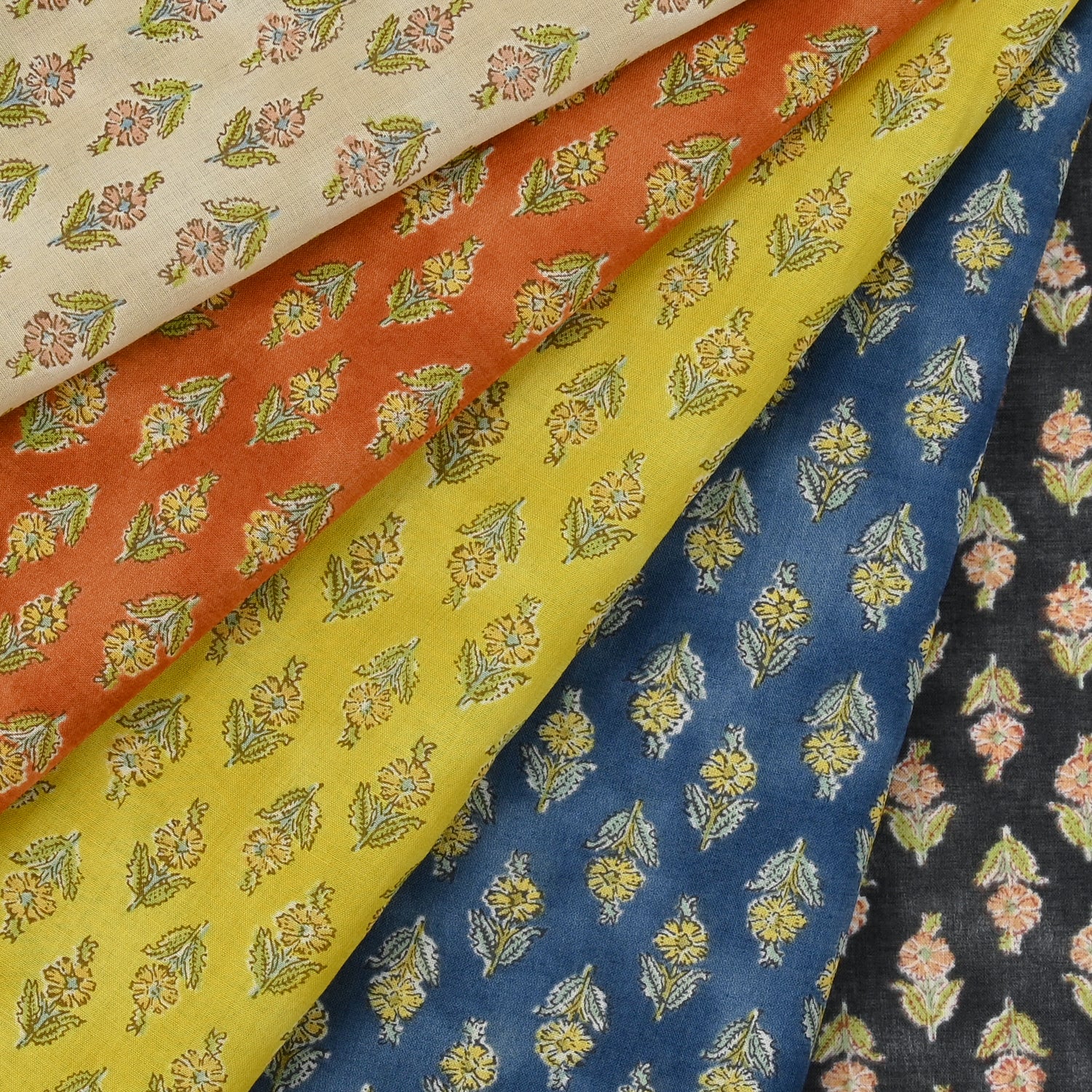 Kokka - Sarasa Block Print Inspired Voile (Cream)
