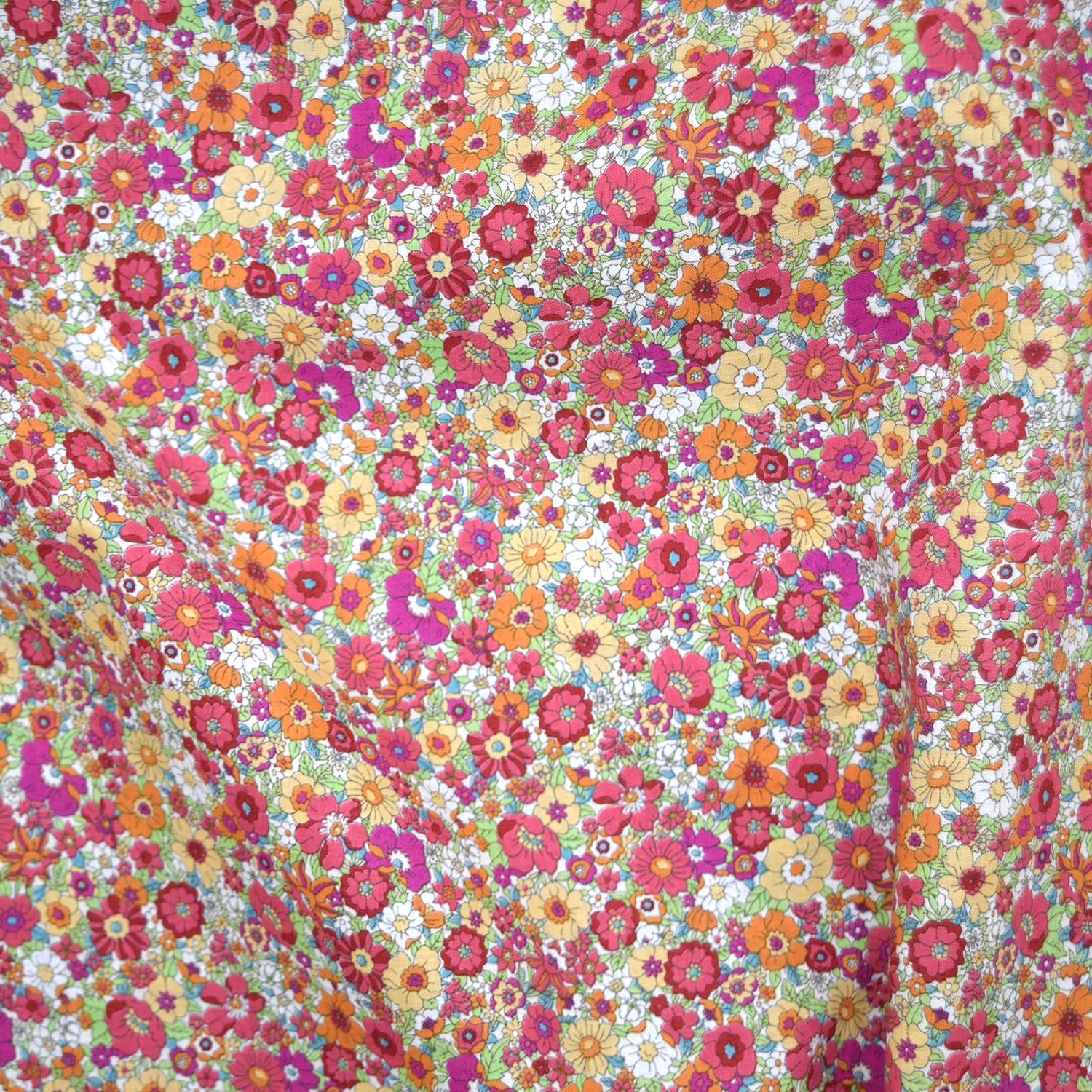 Kokka - Pink Floral Cotton Lawn