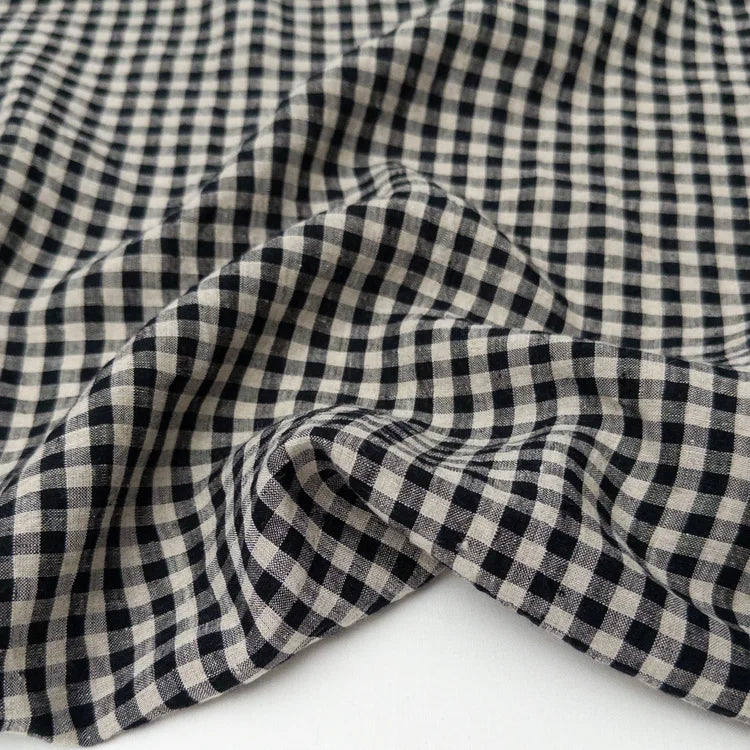 Prado Linen Check - Black