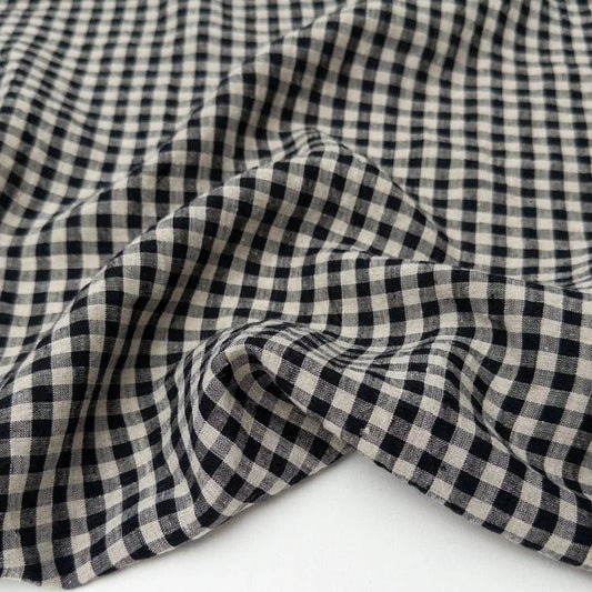 Prado Linen Check - Black