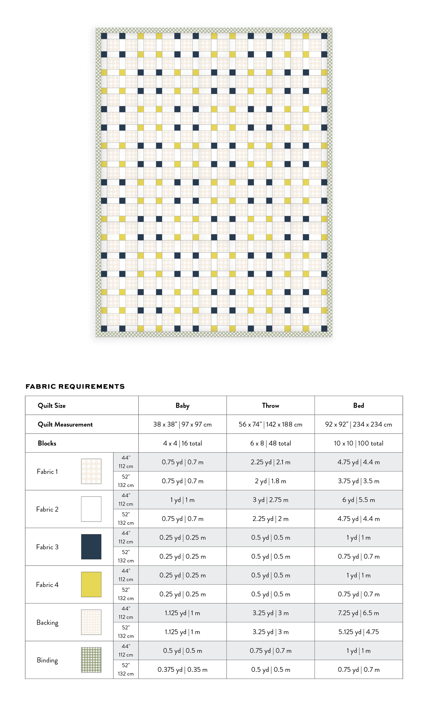 Matchy Matchy Sewing Club Picnic Square Quilt - PDF Pattern