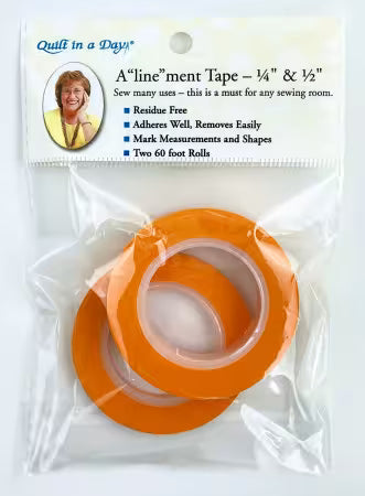 A"line"ment seam guide tape - 1/4" & 1/2"