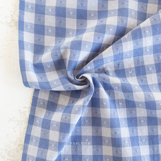 Queen Of Hearts - Gingham Hearts (Alice Blue)