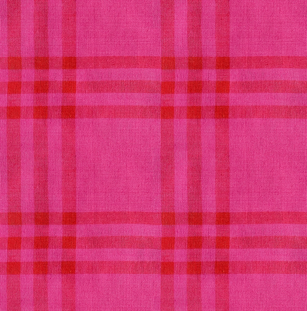Warp & Weft Mystic Fable - Horizon Plaid in Vivid Pink