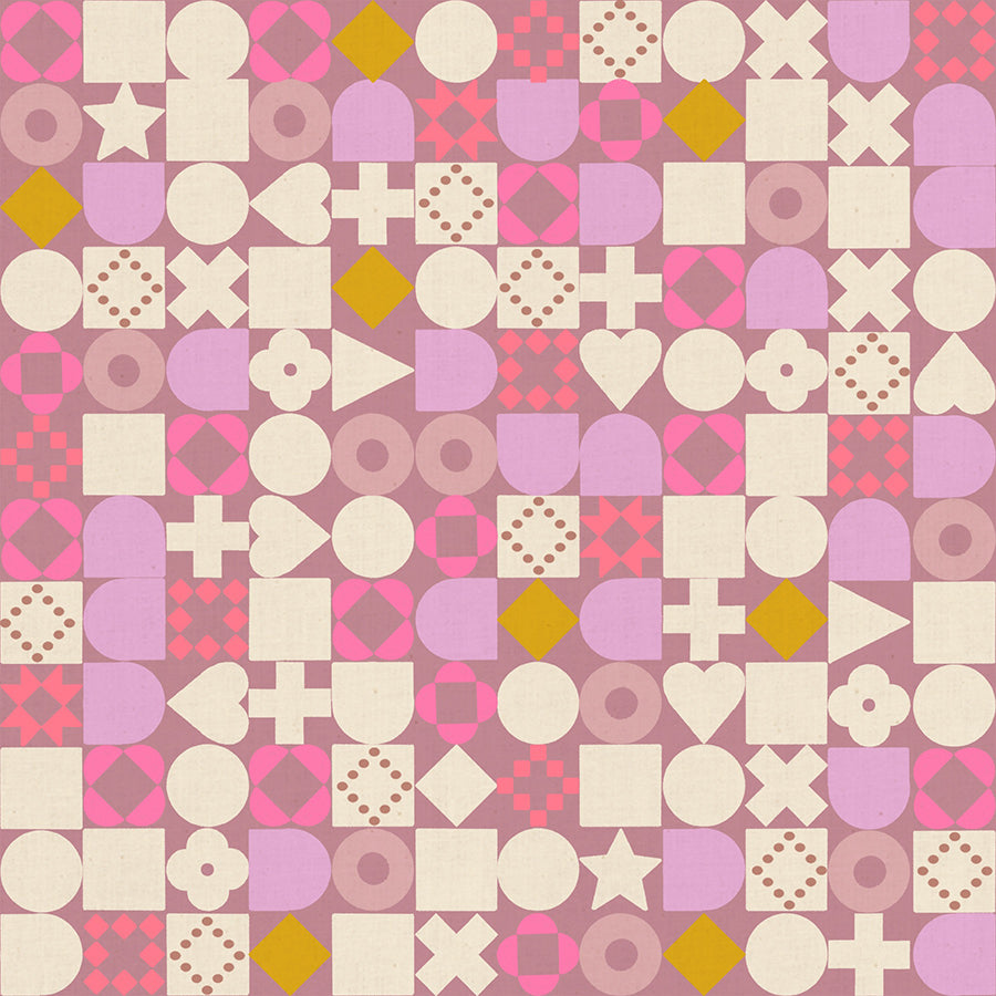 Lofi Linens - Blocked in Lilac