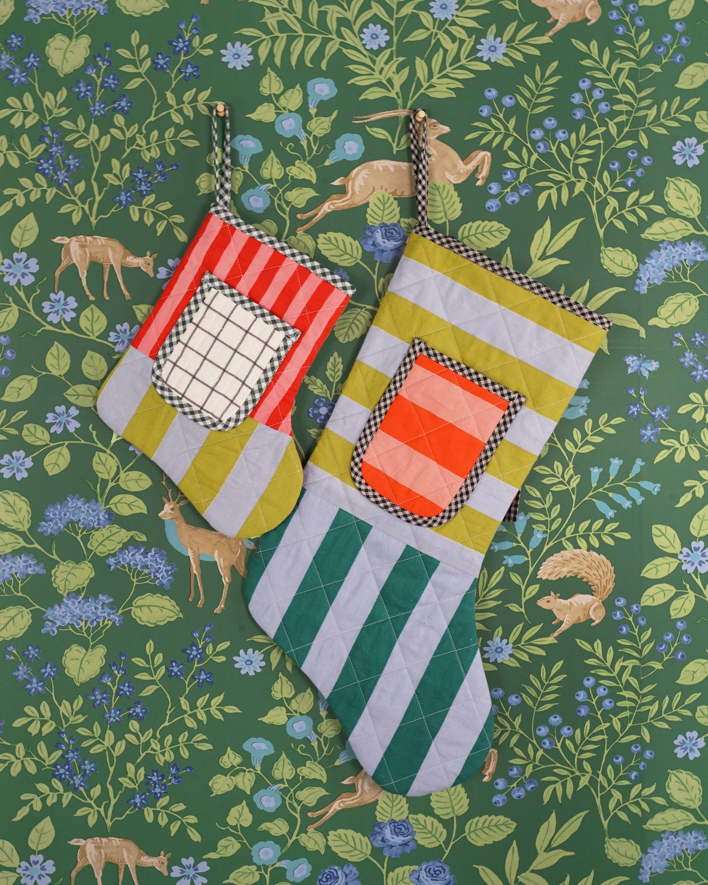 Matchy Matchy Sewing Club Quilted Pocket Stocking - PDF Pattern