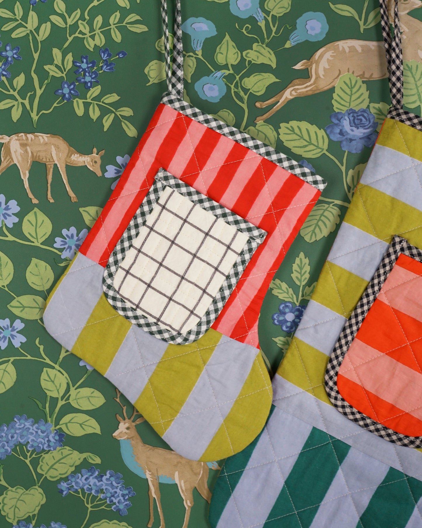 Matchy Matchy Sewing Club Quilted Pocket Stocking - PDF Pattern