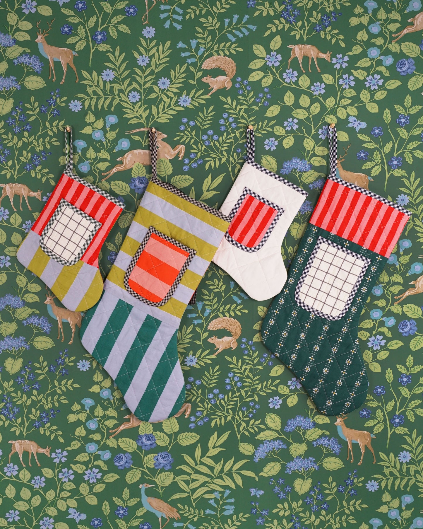 Matchy Matchy Sewing Club Quilted Pocket Stocking - PDF Pattern