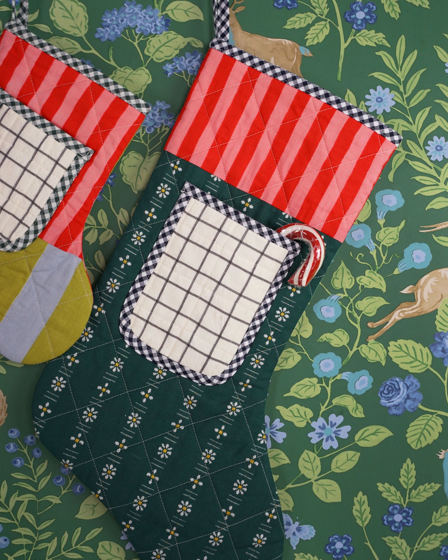 Matchy Matchy Sewing Club Quilted Pocket Stocking - PDF Pattern
