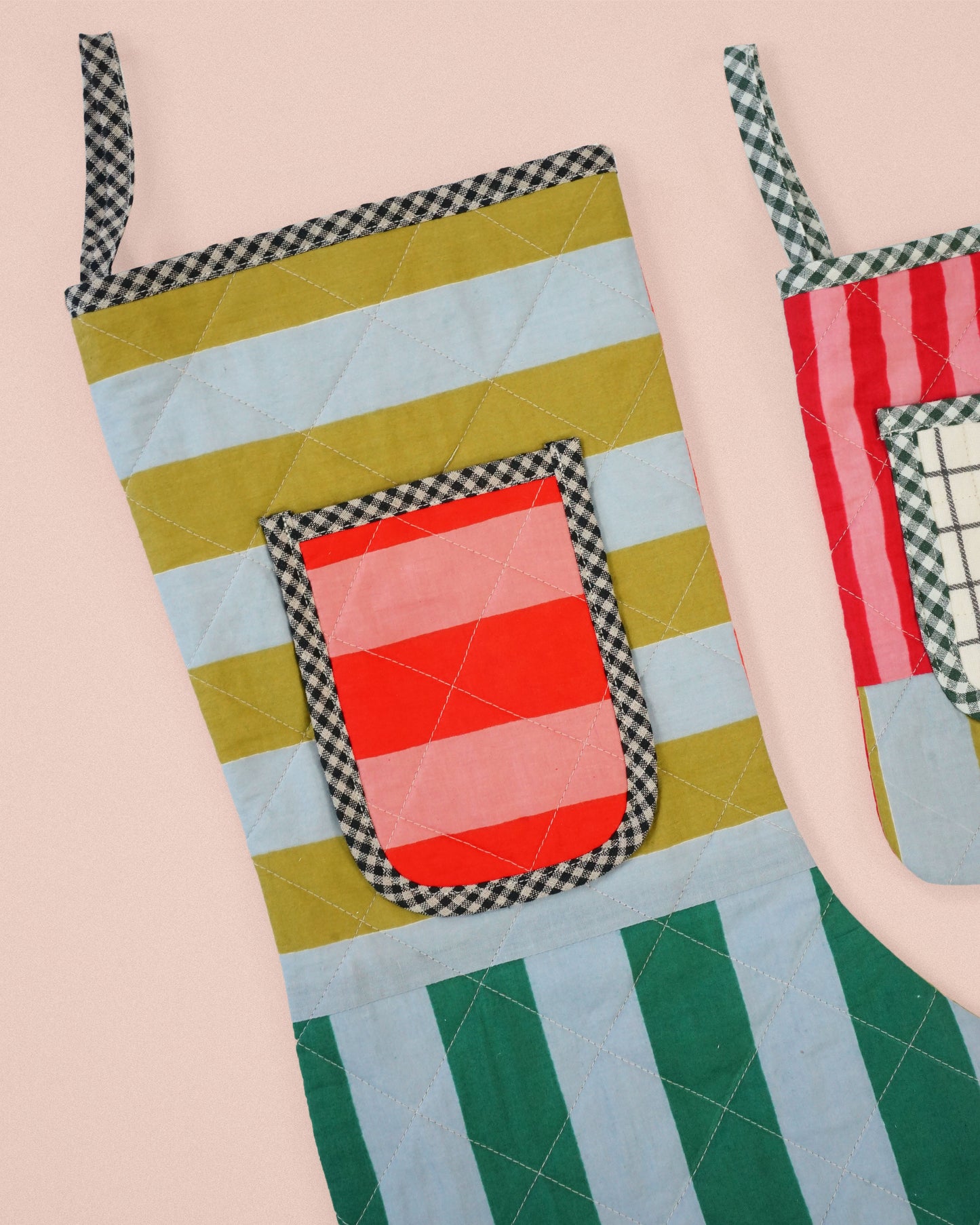 Matchy Matchy Sewing Club Quilted Pocket Stocking - PDF Pattern