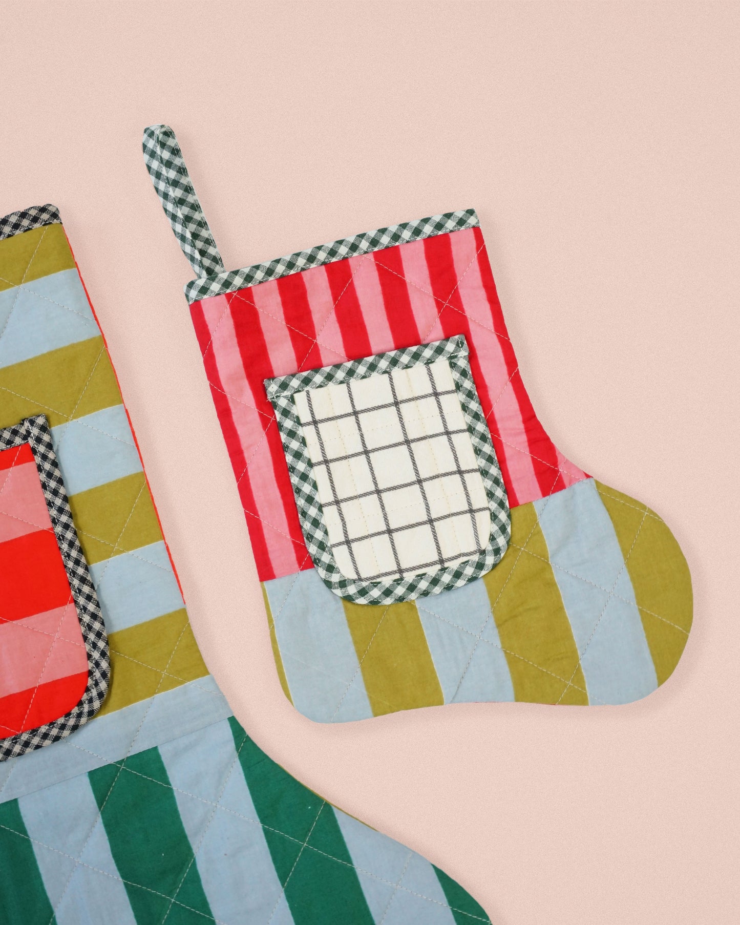 Matchy Matchy Sewing Club Quilted Pocket Stocking - PDF Pattern