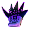KATM "Fuck! why" Holographic Sticker