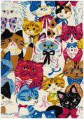 Kokka - Powerful Animal Cats Retro Oxford (Natural)