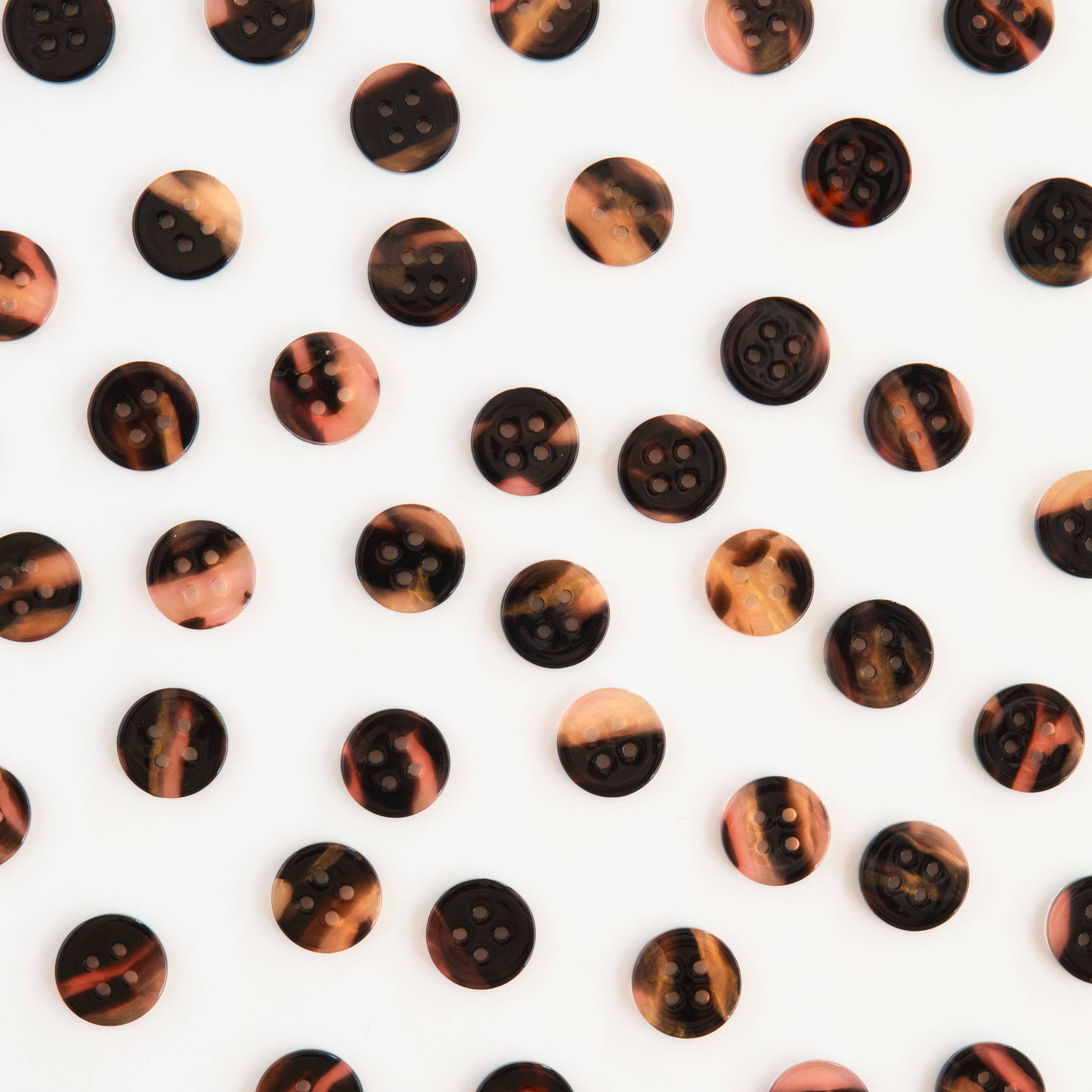 Tortoise Shell Small 5/8" Buttons