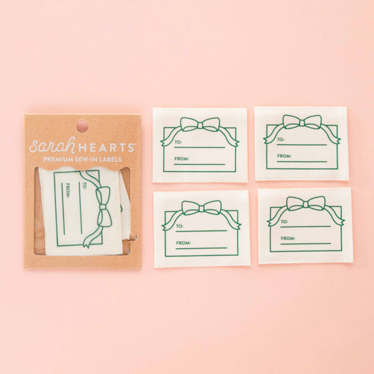 To: From: Gift Organic Cotton Write In Sewing Labels