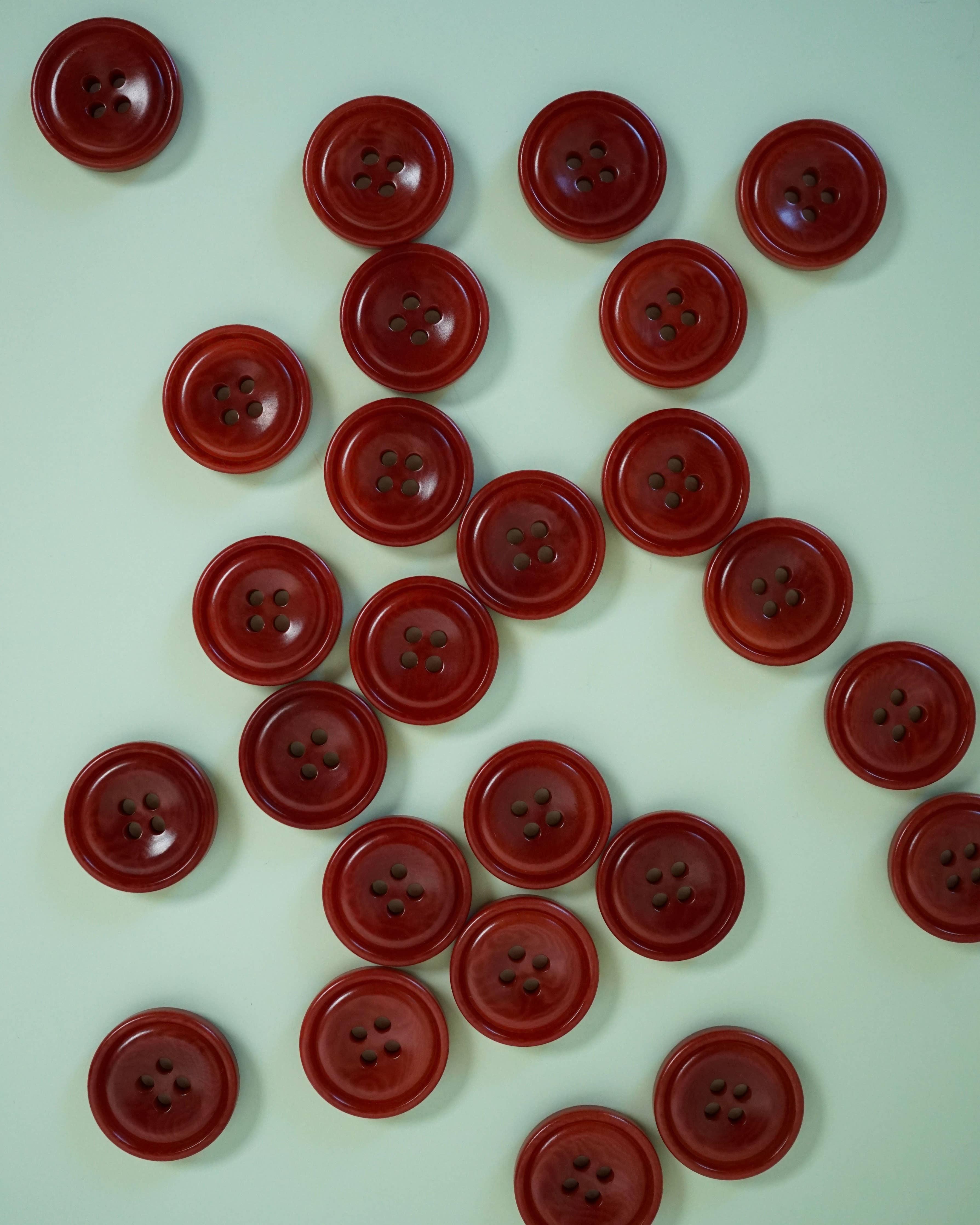 Amber 3/4" Corozo Nut Buttons