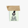My Cat "Helped" Me Make This Woven Labels