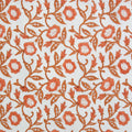 Indian Block Print: Trumpet Vines in Sienna