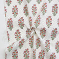 Indian Block Print: Wild Floral in Blushing