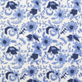 Indian Block Print: Country Floral in Blue