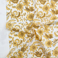 Indian Block Print: Country Floral in Yellow