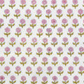 Indian Block Print: Flowerling in Pink