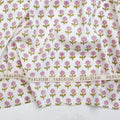 Indian Block Print: Flowerling in Pink