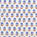 Indian Block Print: Flowerling in Violet