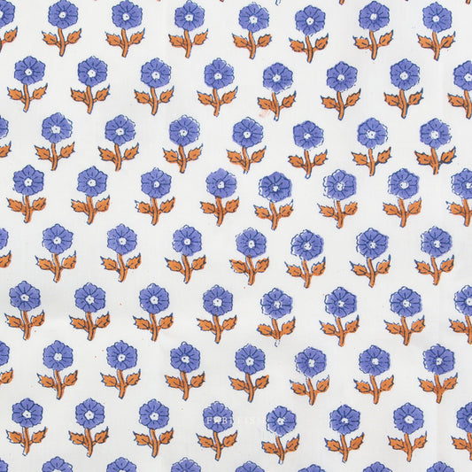 Indian Block Print: Flowerling in Violet