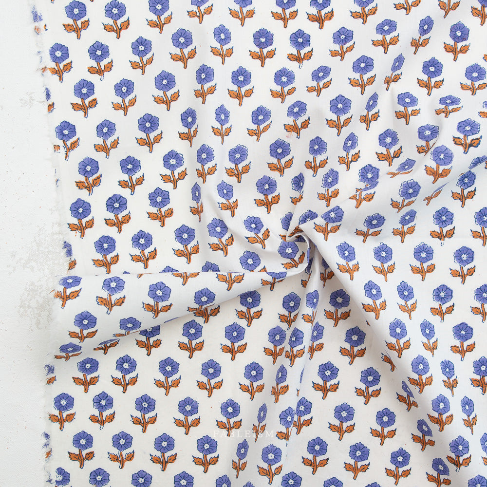 Indian Block Print: Flowerling in Violet