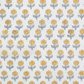 Indian Block Print: Flowerling in Yellow