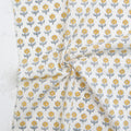 Indian Block Print: Flowerling in Yellow