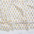 Indian Block Print: Flowerling in Yellow