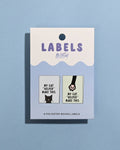 My Cat "Helped" Me Make This Woven Labels